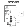 Two Bedroom (Upstairs or Downstairs)